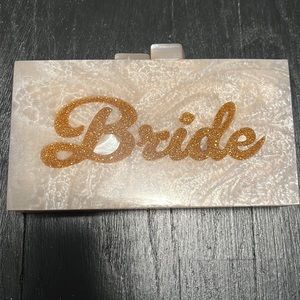 Gold and Cream 'Bride' Clutch